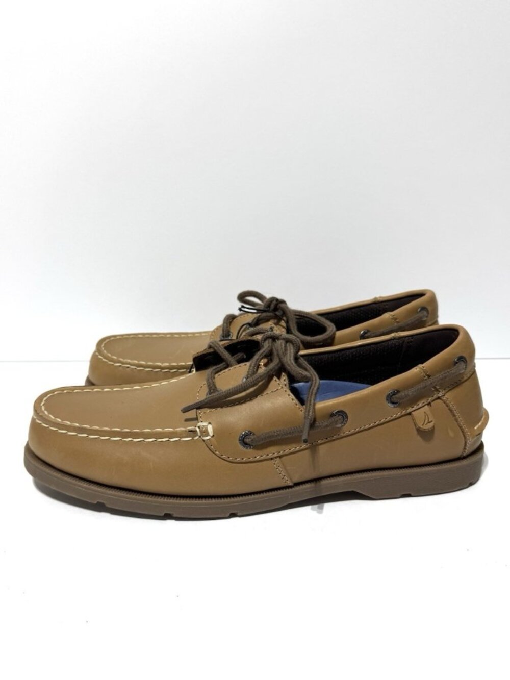 Sperry Men's Leeward 2-Eye Leather Boat Shoes Size 8.5 M